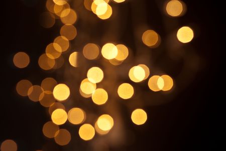  Yellow blurry lights during christmasの写真素材