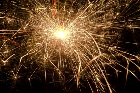 Sparklers for the new yearの写真素材