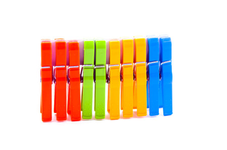 Clothes pegs and colourful