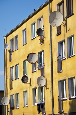 Satellite dishes の写真素材