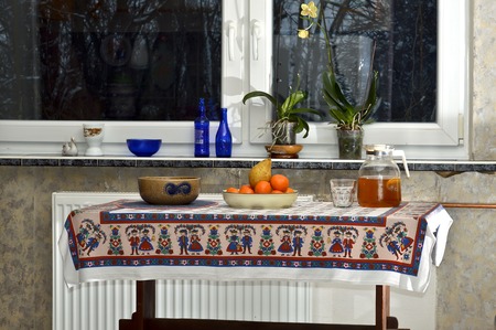 the kitchen tableの写真素材