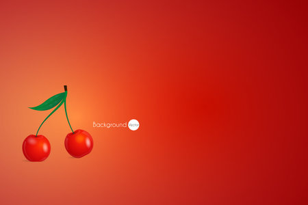 Vector colorful background with berries.