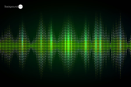 Sound wave. Vector Illustration of music equalizer.のイラスト素材