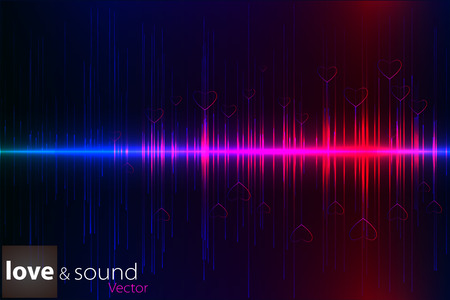 Illustration of music equalizer bar in shiny backgroundのイラスト素材