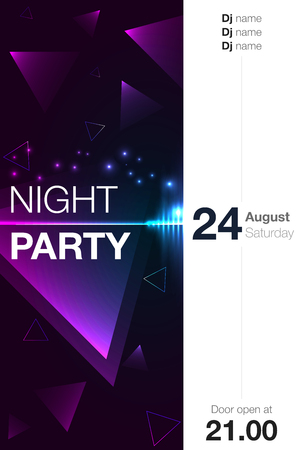 flyer partyのイラスト素材