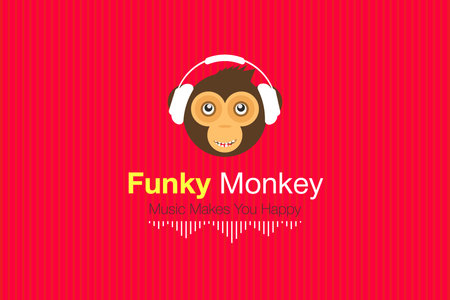 funky monkey. Vectorのイラスト素材