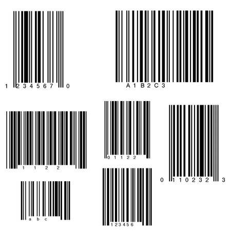 Full page of barcodesのイラスト素材