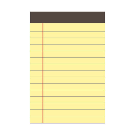 Office paper notepad, school supplies. vector illustrationのイラスト素材