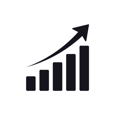 Analytical histogram. Business concept vector illustration.のイラスト素材