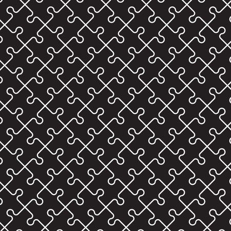 Abstract seamless vector contour background from jigsaw puzzles.のイラスト素材