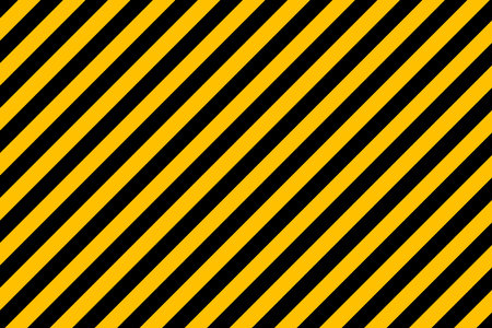 Black and yellow striped road sign, seamless pattern.のイラスト素材