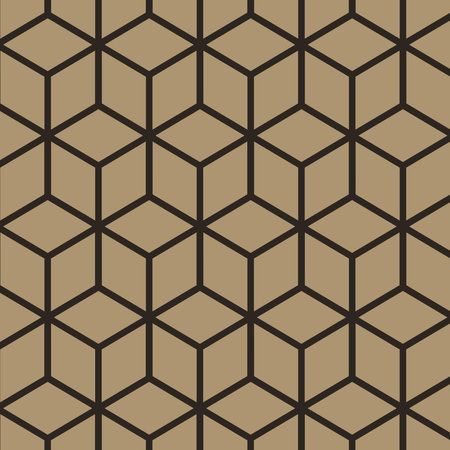 Seamless vector abstract geometric background, box line pattern.のイラスト素材