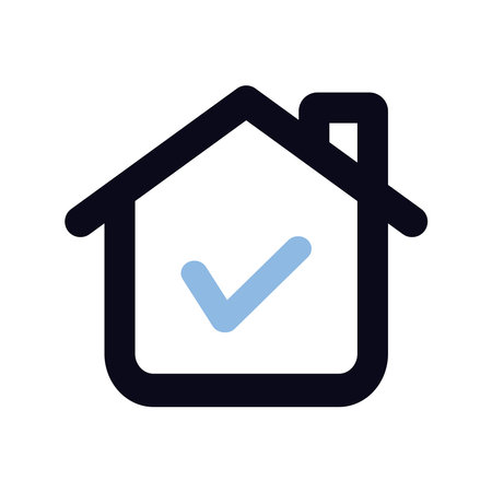 Real estate approval icon home loan business conceptのイラスト素材