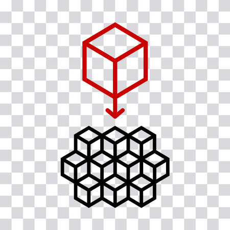 Business requirements microservice architecture vector icon, software application development concept.のイラスト素材