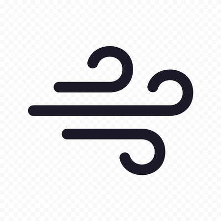 Wind vector symbol, weather forecast element.のイラスト素材