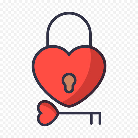 Vector illustration of a heart, symbol of Valentine's day.âのイラスト素材