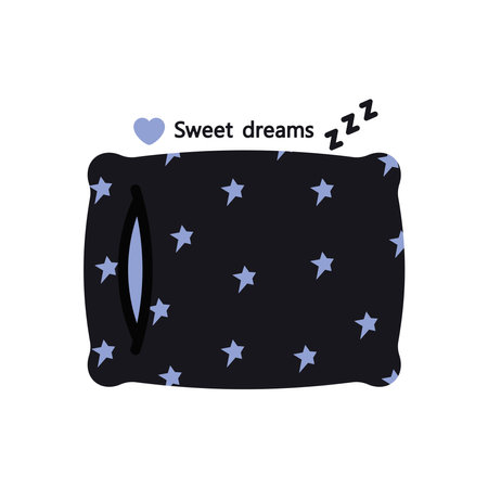 Vector design of pillow. Textiles for home interior, cozy elements.のイラスト素材