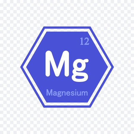 Magnesium. Chemical and physical properties of the atom, micro- and macroelements.のイラスト素材