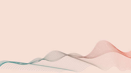 pink background with dynamic waves; abstract pink background with lines and waves;の写真素材