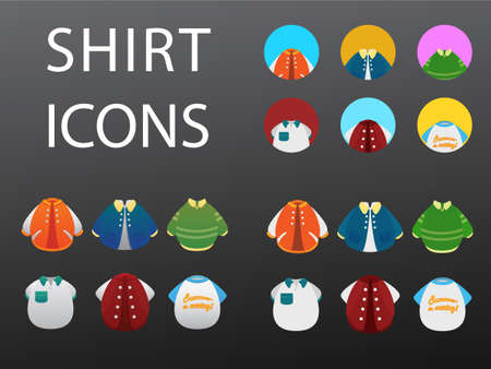 Shirt iconsのイラスト素材
