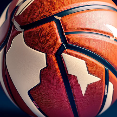 Basketball Design Background. 3D illustration. 3D rendering.の素材