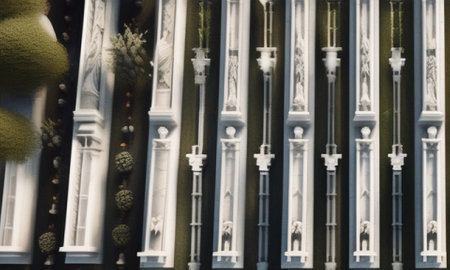 Detail of the Basilica of Our Lady of Fatima, Portugalの素材