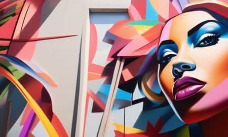 Detail of the facade of the Garibaldi pavilion during Milan Women's Fashion Week in Milan.の素材