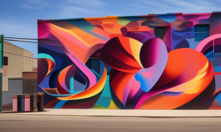 The Graffiti in San Jose, CA, USAの素材
