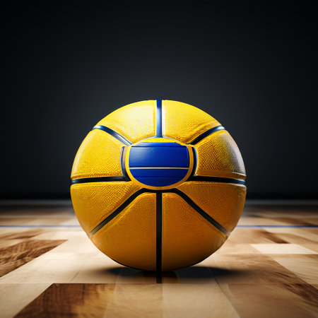 Basketball Design Background. 3D illustration. 3D rendering.の素材