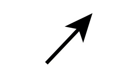 Arrow icon isolated on white background. Vector illustration. Eps 10.