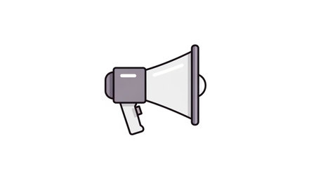 Megaphone icon. Flat illustration of megaphone icon for web design