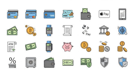 bundle of money financial item banking commerce and market theme Vector illustrationのイラスト素材
