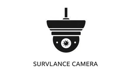 Surveillance camera icon. Security camera symbol. Vector illustration.
