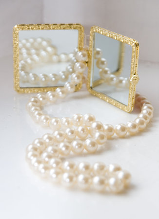 beautifull white accessoriesの写真素材