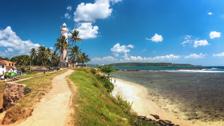 Galle, Sri Lanka - December 30th: View of Galle Lighthouse Situated within the Walls of Galle Fortress.のeditorial素材