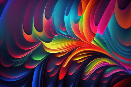 abstract fractal background a computer-generated 2D illustration, textureの素材