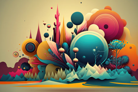Abstract colorful background. Vector illustration. Eps 10. Abstract background.の素材