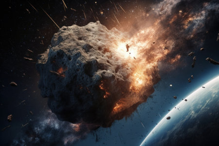 Planets, stars and galaxies in outer space show the beauty of space exploration.の素材