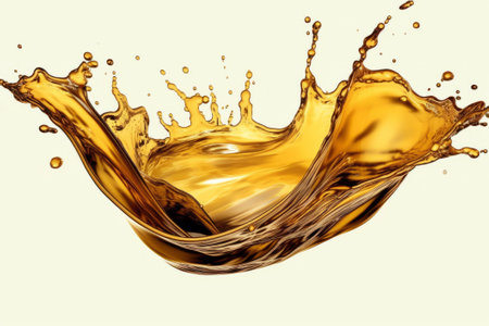 Splash of orange juice isolated on white background. 3d renderingの素材