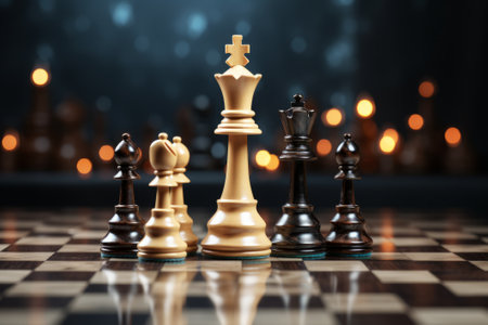 Chess board game concept of business ideas and competition and strategy ideas concepの素材