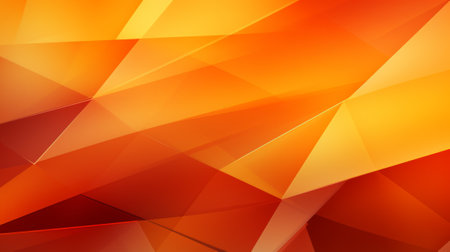 Abstract orange background with polygonal pattern. Vector Illustration.の素材