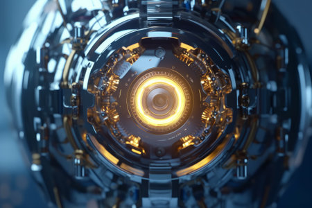 3d rendering of abstract futuristic object. Sci-fi concept.の素材