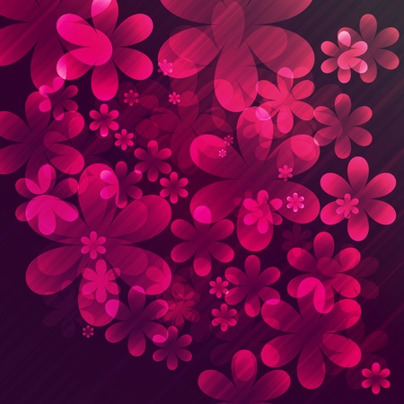 Vector abstract flowersのイラスト素材