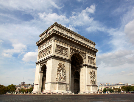 Arc de Triomphe in Parisの写真素材