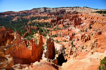 Hoodoo amphitheater in Bryce Canyon National Parkの写真素材