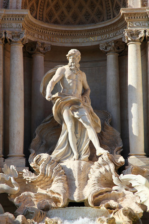 Rome's famous Trevi Fountainの写真素材