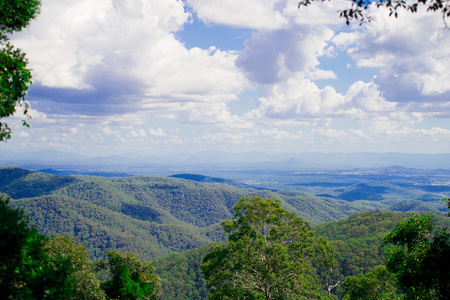 Australian Mountain View nearby Brisbane city in Queensland, Australia. Australia is a continent...