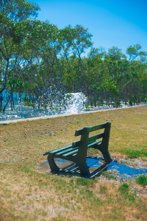 Seat nearby Brisbane city in Queensland, Australia. Australia is a continent located in the south part of the earth.の写真素材