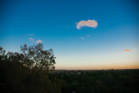 Night Photography taken nearby Brisbane city in Queensland, Australia. Australia is a continent located in the south part of the earth.の写真素材