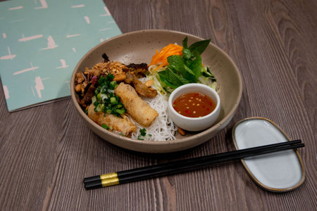 Asian Food in display for the photo shoot in Tokyo, Japan. Nowadays in 2023, people rely on the food...
